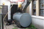 Oil tank replacement, August 4, 2011.