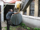 Oil tank replacement, August 4, 2011.