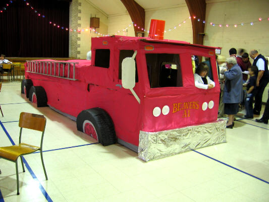 Sleepover des Castors - v�hicule d'incendie