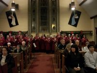 Choir Arranged for the procession.